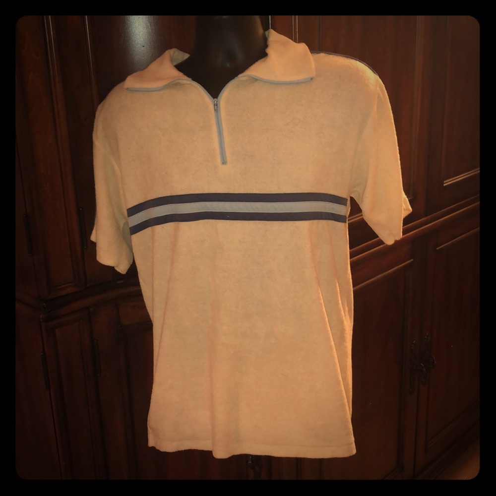 Vintage velour short sleeve pullover